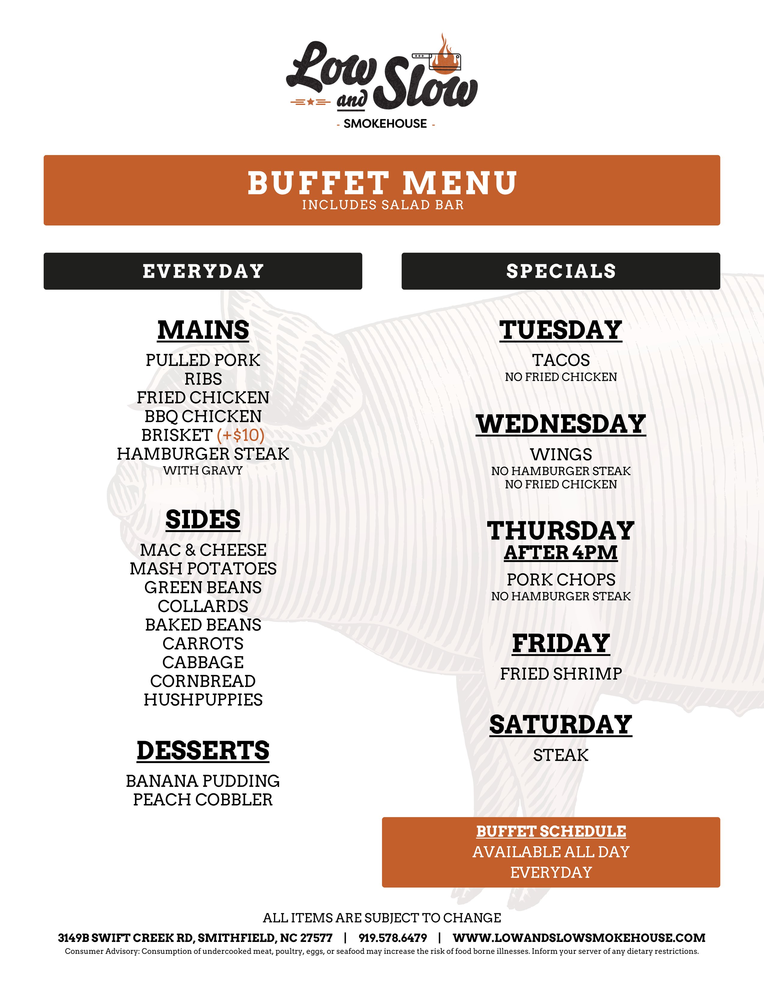 Buffet Menu Magazine