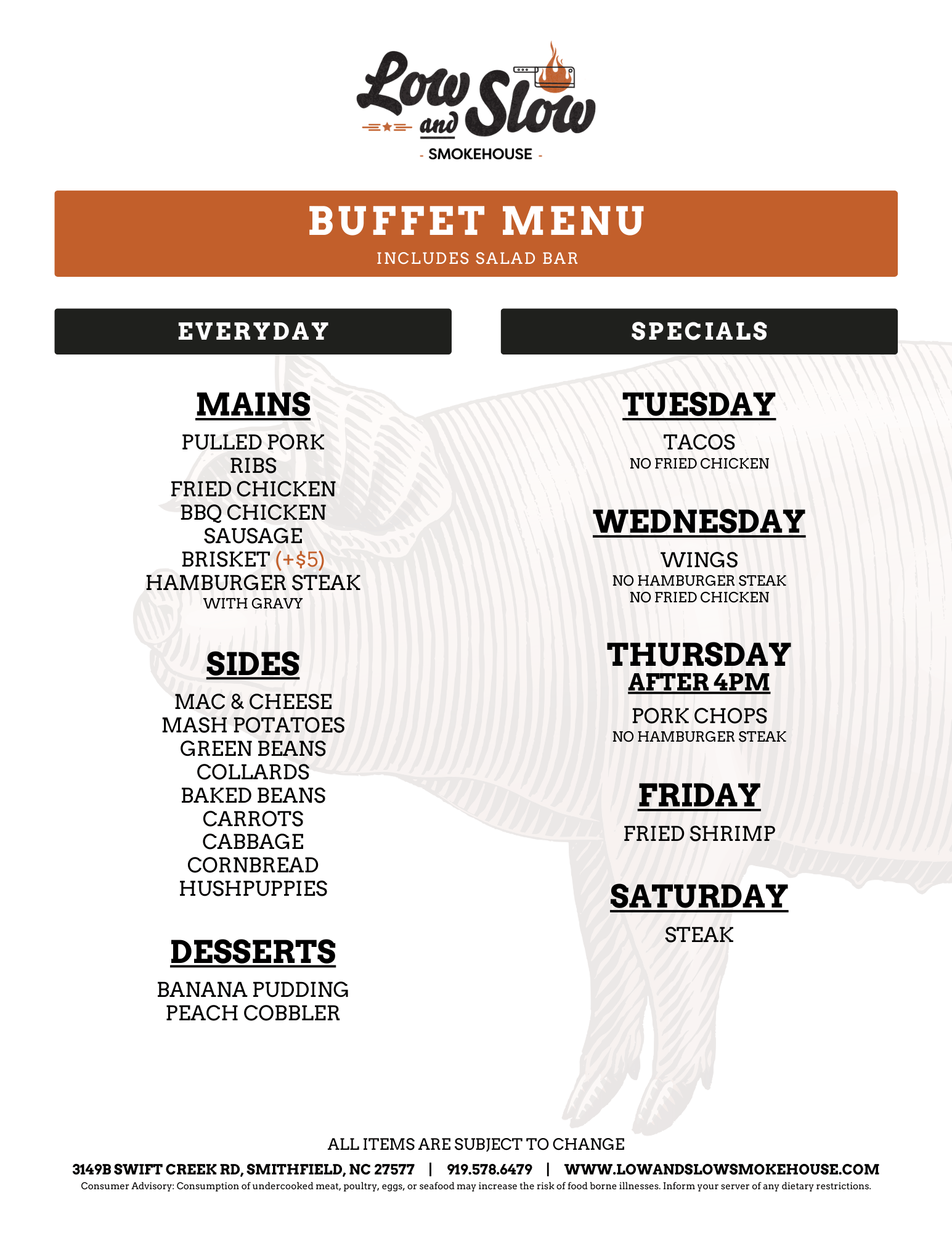 LOSL NC - Buffet Menu-3