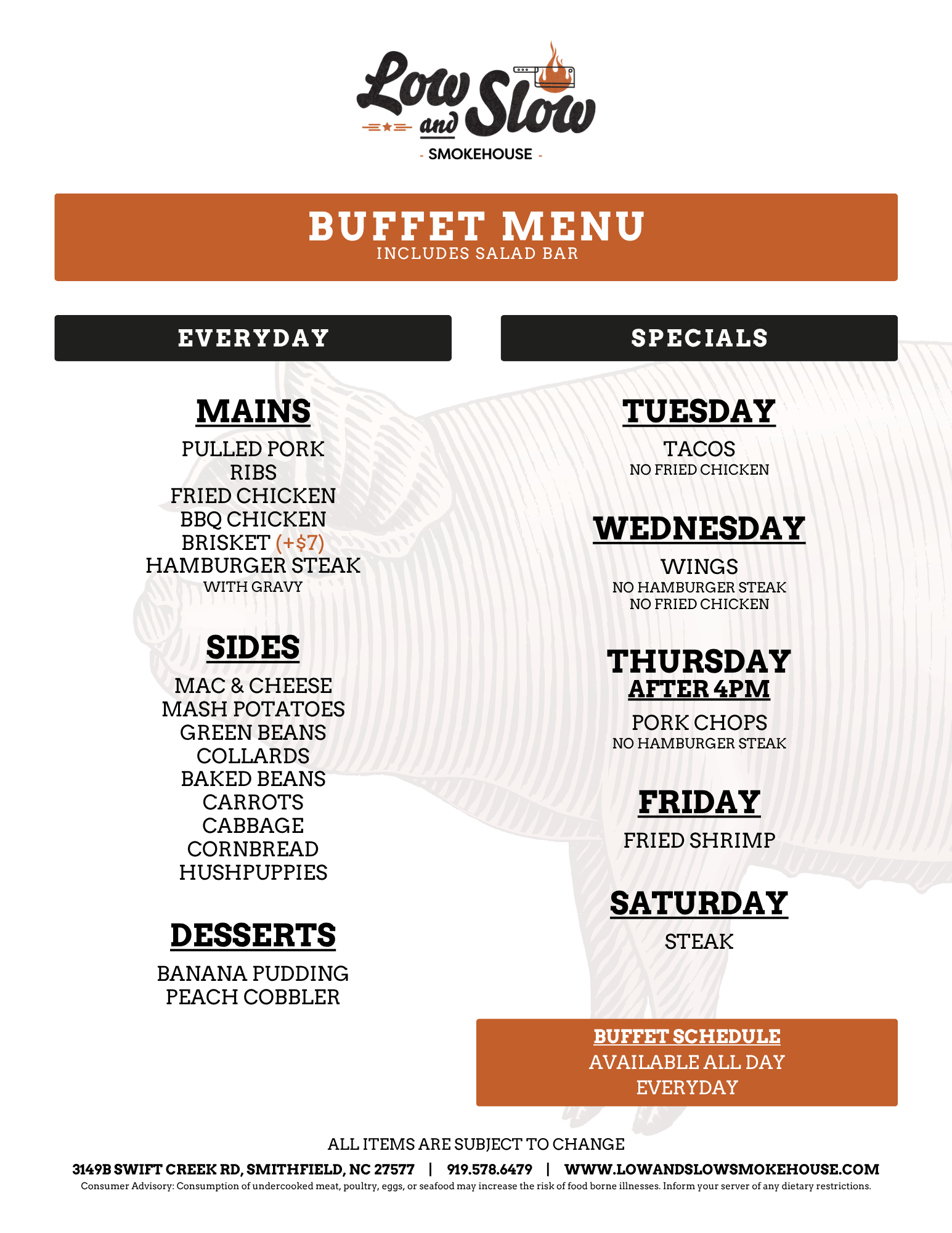 LOSL NC - Buffet Menu-4